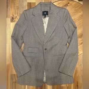 Banana Republic Taupe Plaid Blazer